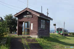 田舎の駅　出発後の旅情！