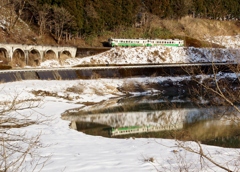 キハ40の美しい水鏡！