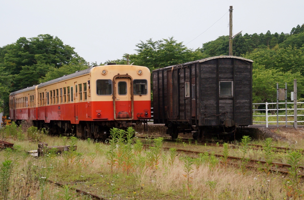 小湊鉄道の里見駅！