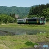 只見線田園風景！