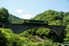 只見線　第４平石川橋梁！