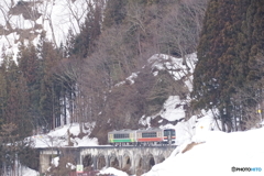 只見線　めがね橋！
