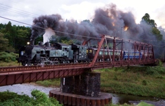 SL「大樹」砥川橋梁！