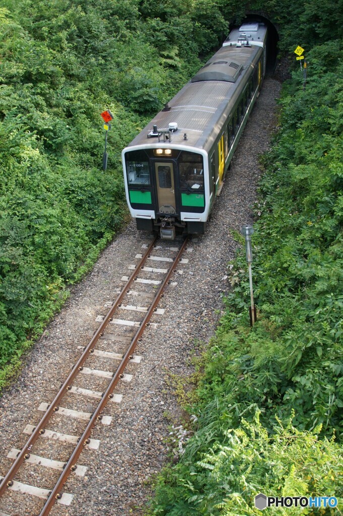 七折峠　トンネル飛出し！