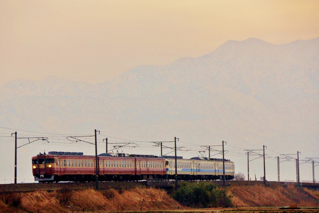 北陸本線のレア編成