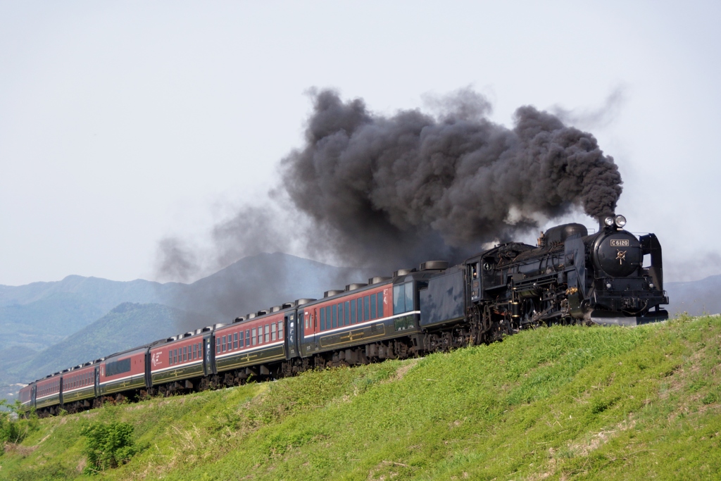 C61が磐越西線を力走