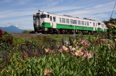 只見線の伝統車両キハ40＆磐梯山