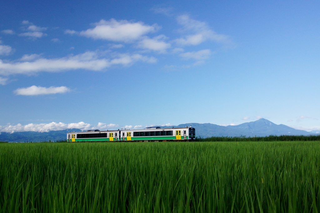 車両は変われど風景は一緒！会津高田！