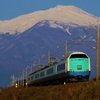 秋晴れの鳥海山と485系電車！