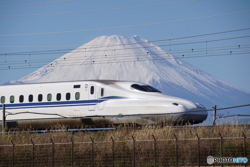 富士山と新幹線　どちらもクローズアップ！partⅡ