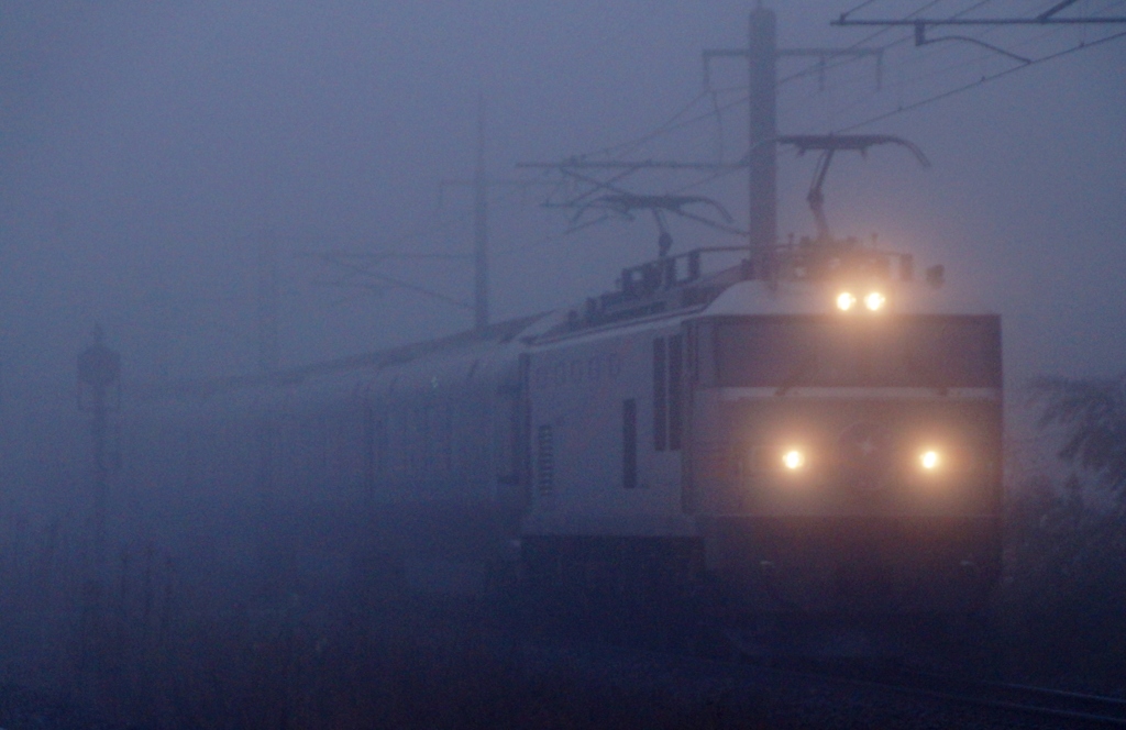 霧の中から登場「カシオペア」