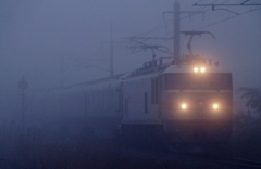 霧の中から登場「カシオペア」