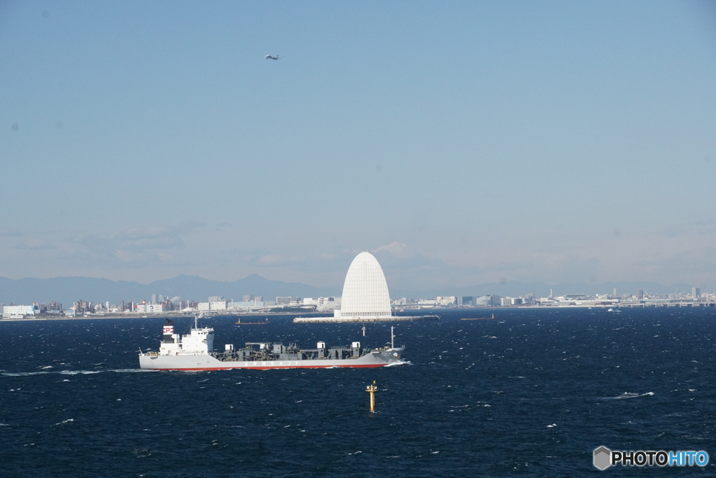 海ほたるパーキングから見る景色！