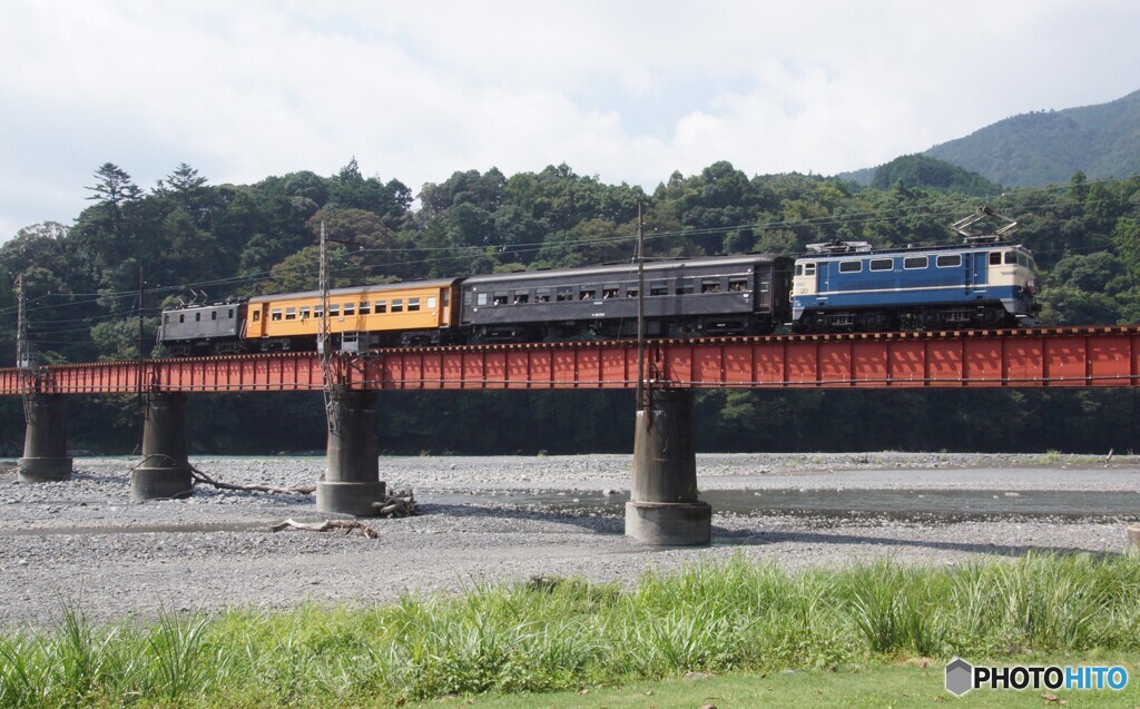 大井川鉄道　ブルートレイン急行サイド！