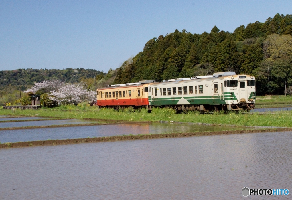 キハ40　上総川間駅出発！