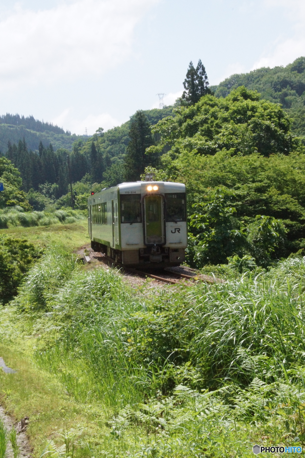 大白川駅を後に単行キハが進む！