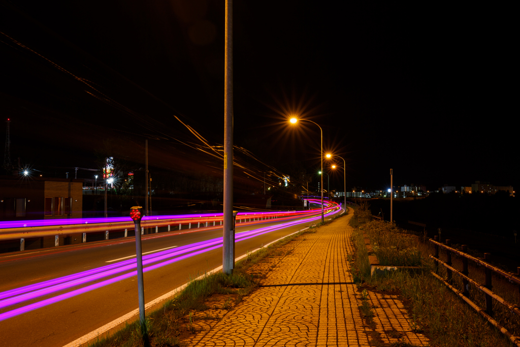 車の軌跡