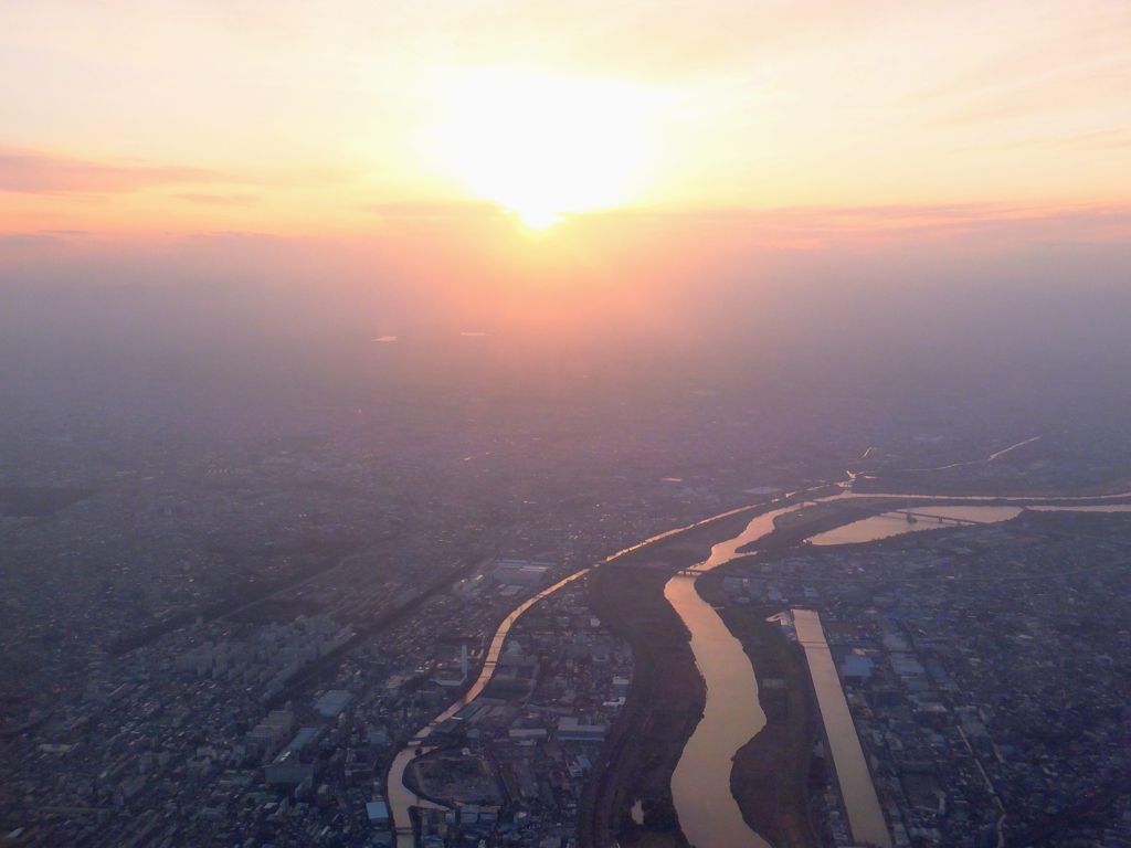 夕暮れの街