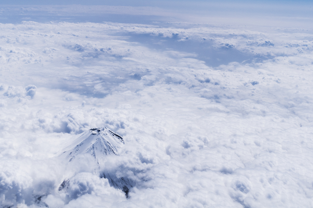 空撮で山