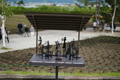 お花畑を飾るアート