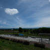 美瑛の丘でハートの雲