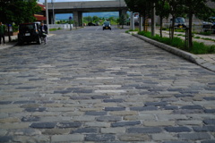 石畳の道路