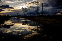 夕方から一応雨は上がった
