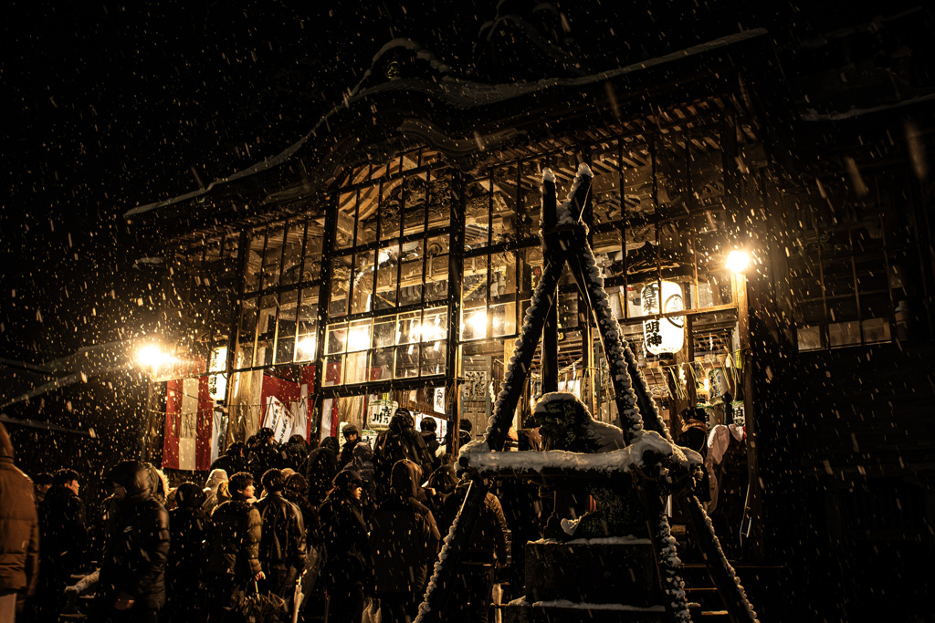 雪の二年参り