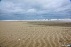 砂浜と雲2