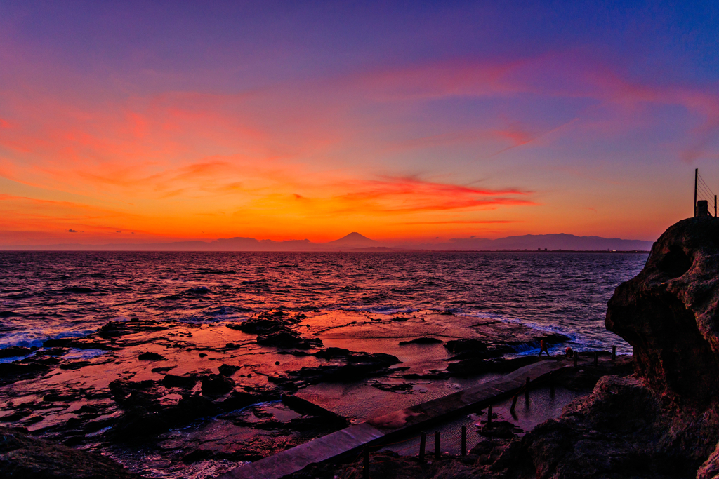 江の島の夕景