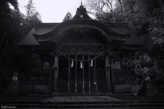 大川神社：五本の鈴緒