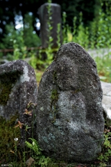 鵜川四十八体石仏群：取り巻きの小さな石仏たち１