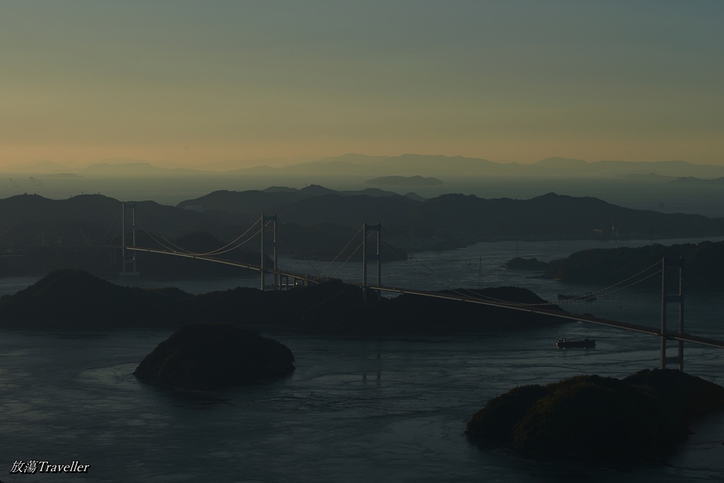 亀老山展望公園：輝く来島海峡