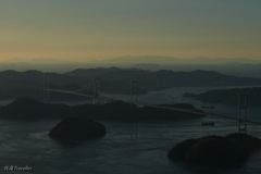 亀老山展望公園：輝く来島海峡