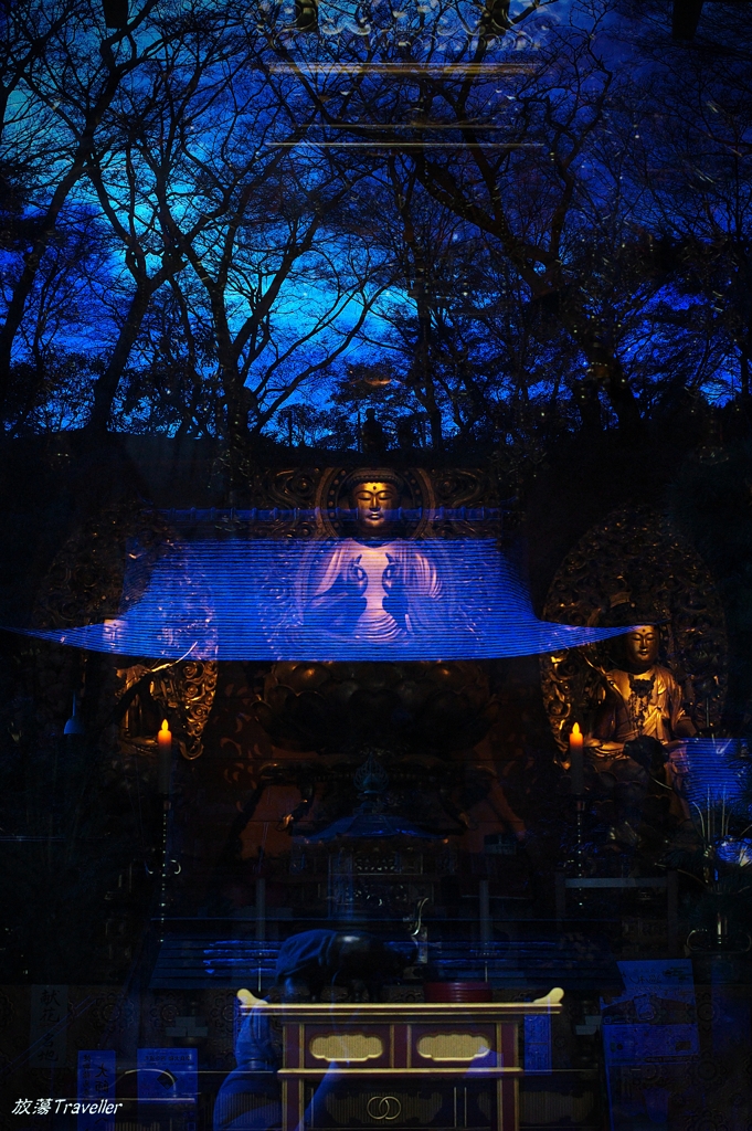 岡寺：蒼い仏像