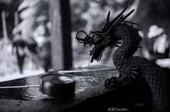 玉置神社：手水舎の龍