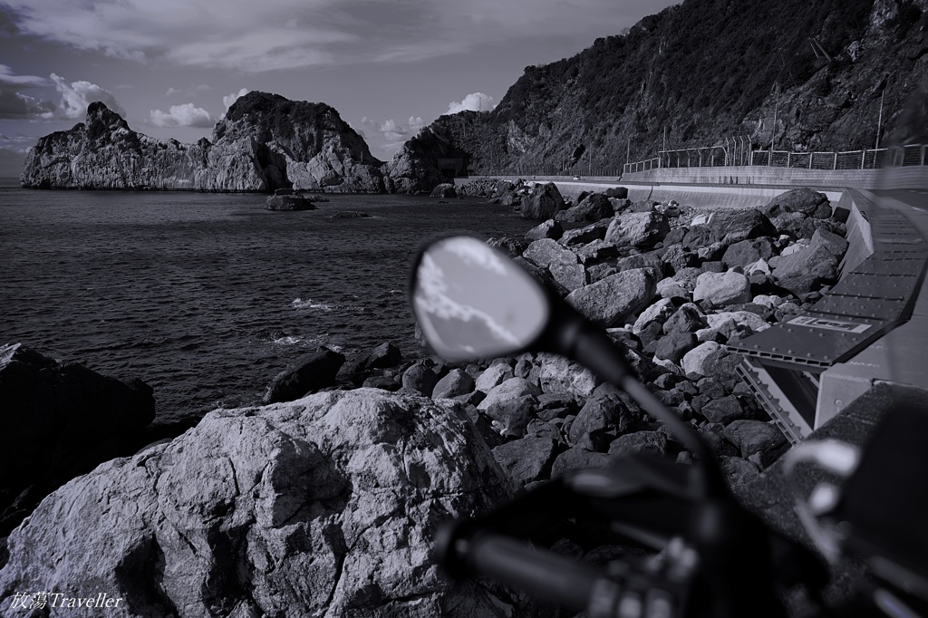 白崎海岸：荒々しい冬の景色