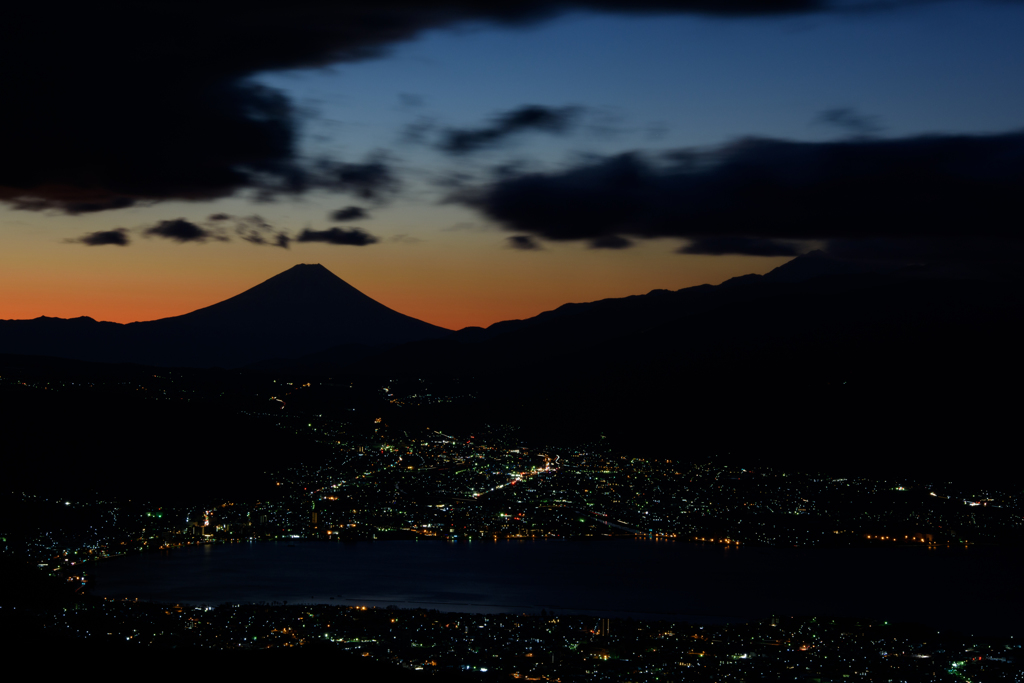 高ボッチの夜明け