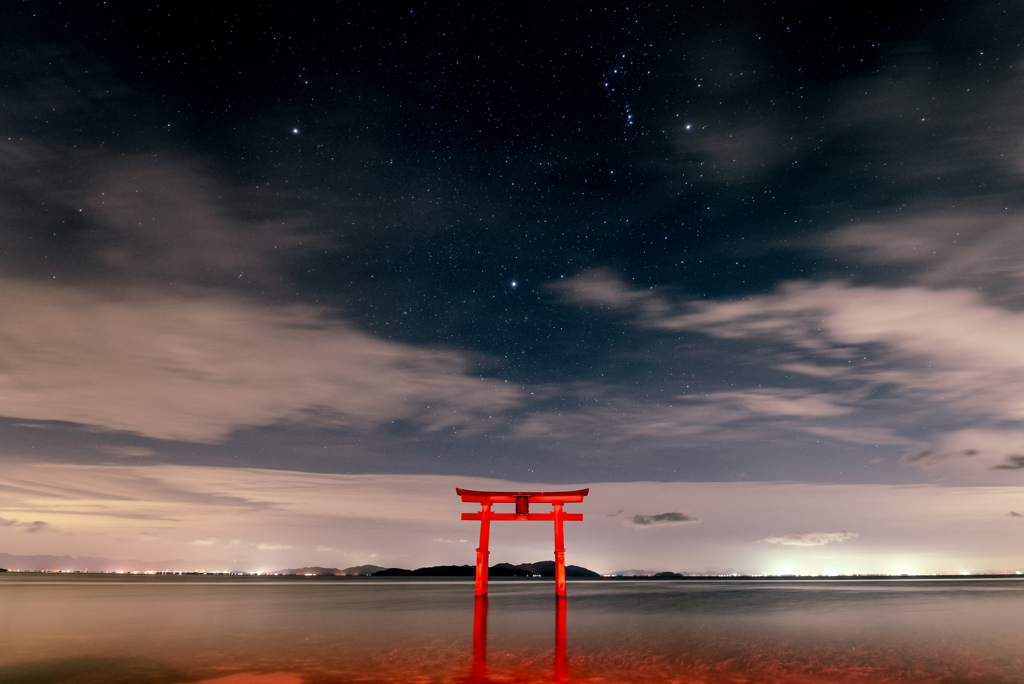 雲も神様に道をあける