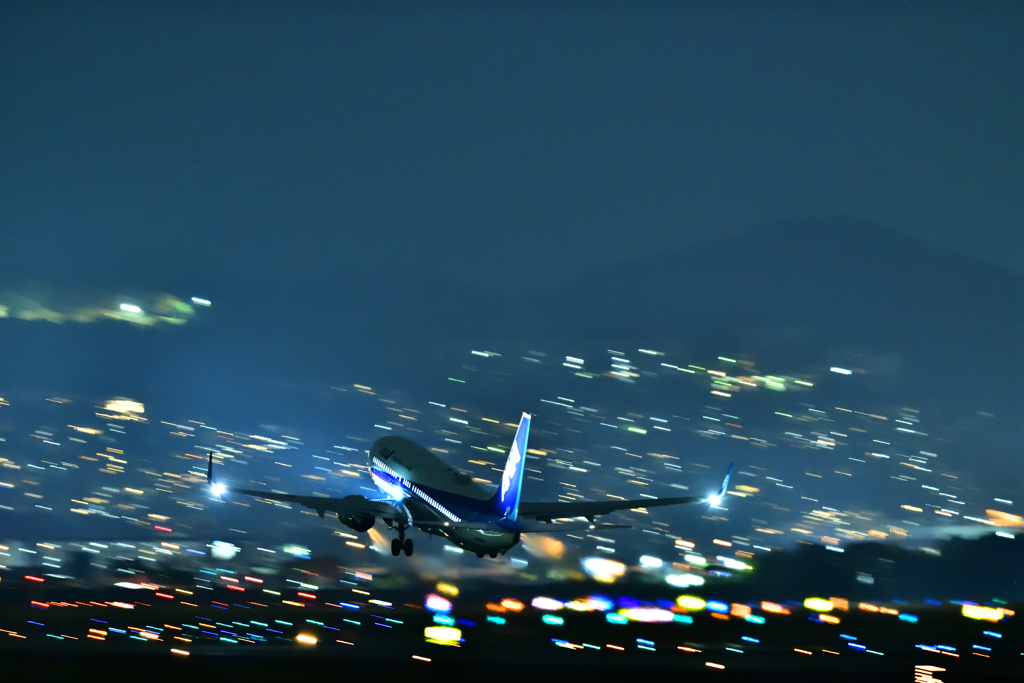 夜の離陸