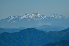 伊吹山からの白山連峰