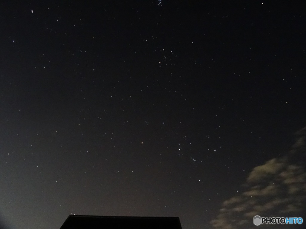 つかの間の星空