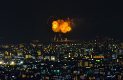 40キロ先の手振れ花火