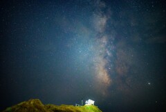 野島崎と夏の夜空。