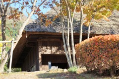 子守唄公園　かやぶき民家