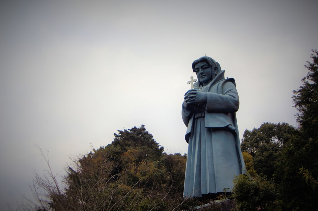 藍のあまくさ村　天草四郎時貞像