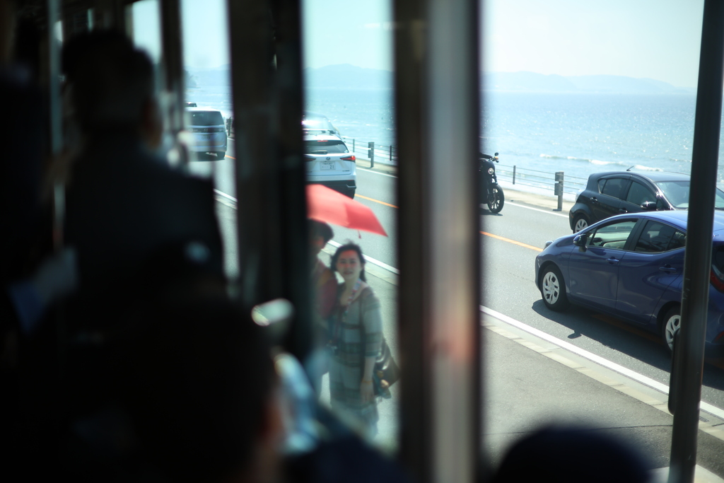 流れていく車窓から