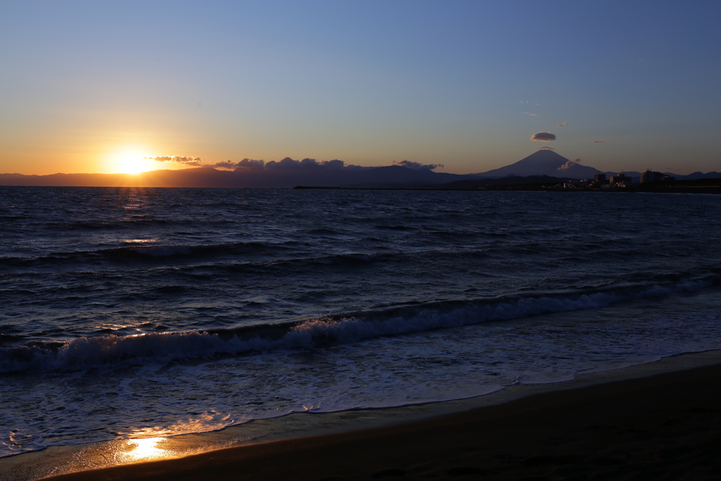 師走最初の夕焼け