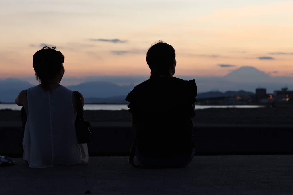3人で夕焼けを見た日