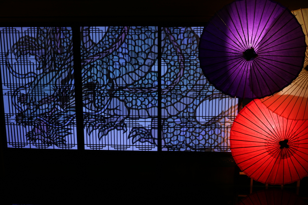 和のあかり展へ。